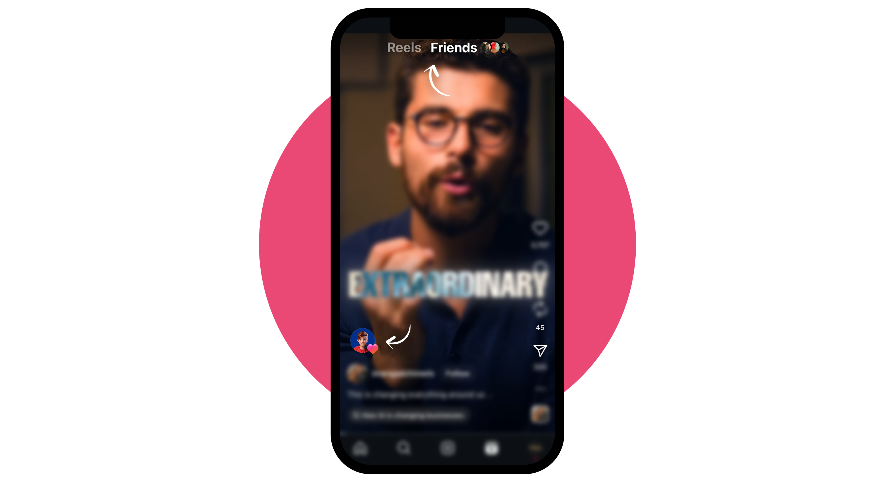 Friends Tab where your activity is hidden