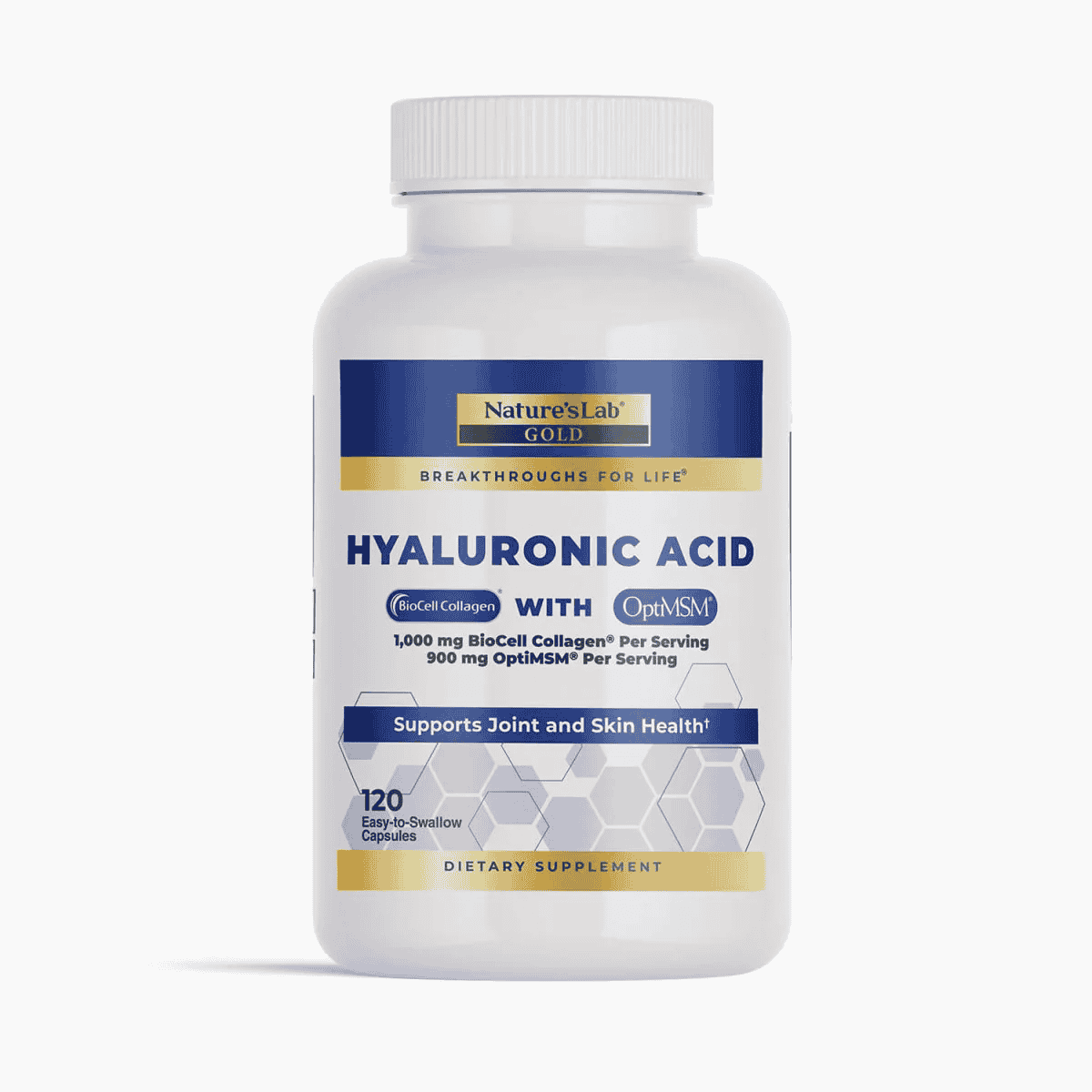 Nature's Lab Hyaluronic Acid with BioCell Collagen® & OptiMSM